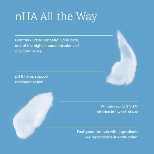 Cocoshine Whitening Toothpaste, Remineralize & Repair Sensitive Teeth, Fluoride-Free with n-HA, Kid-Friendly, Pina Colada, 3.4 oz