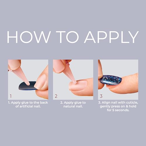 KISS Gel Fantasy Collection Ready-to-Wear Press-On Nails, ‘I Feel You’, Medium Length Square Gel Nails Kit with Pink Gel Nail Glue 0.07 Oz, Manicure Stick, Mini Nail File, and 24 Fake Nails