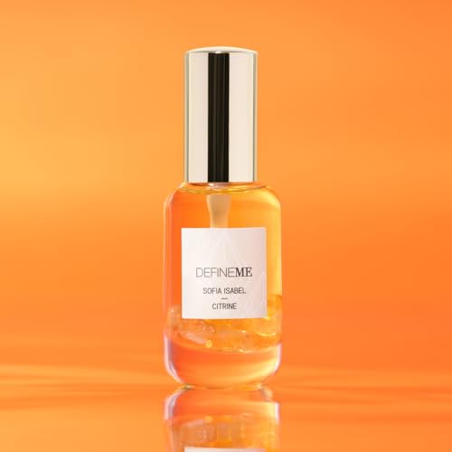 Citrine Crystal Infused Natural Perfume Mist, Sofia Isabel Scent, 0.95 FL OZ