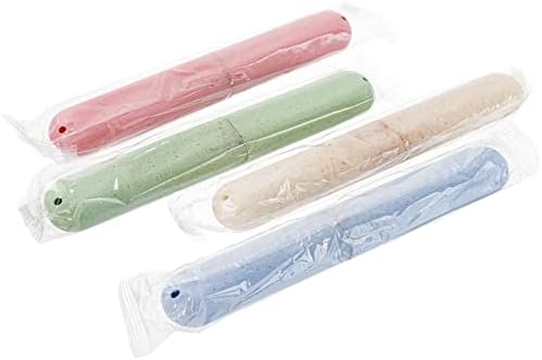Hedume 28 Pack Travel Toothbrush Case, Portable Dust-proof Breathable Toothbrush Holder for Travel, Business, Home, Camping, School (4 Colors)