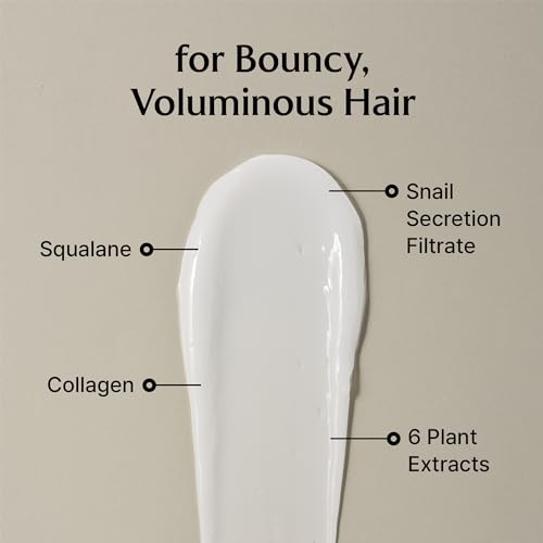 LA'DOR Snail Sleeping Hair Ampoule Serum - Intensive Overnight Leave-In Mask - Treatment for Frizzy Dry Damaged Thinning Hair Korean Haircare LADOR