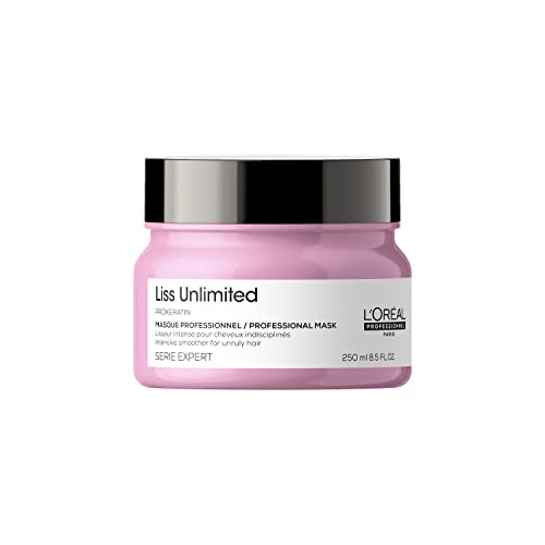 L'Oréal Professionnel Paris Liss Unlimited Mask - For Frizz-Prone Hair, Provides Long-Lasting Frizz and Humidity Protection, With Prokeratin