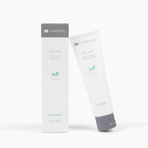 CariFree Gel 1100 (Mint) Anti-Cavity Fluoride Toothpaste with Nano Hydroxyapatite, Cavity Prevention and Enamel Protection, Dentist Recommended for Kids and Adults, 2.40 oz.