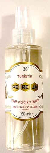 Lemon Cologne Spray, limon kolanya, Cape Moda Packed 150ml Spray Two Pack, 300ml or 10.1 ounces, Two Bottles for convenience, PeReJa 80 Percent alcohol Limon Kolanya, 10.1 Ounce