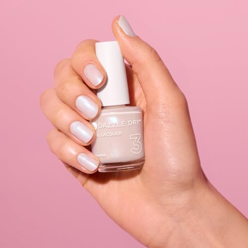 Dazzle Dry Nail Lacquer (Step 3) - Artisan - An off white iridescent with a blue flash. Semi-sheer shimmer. (0.5 fl oz)