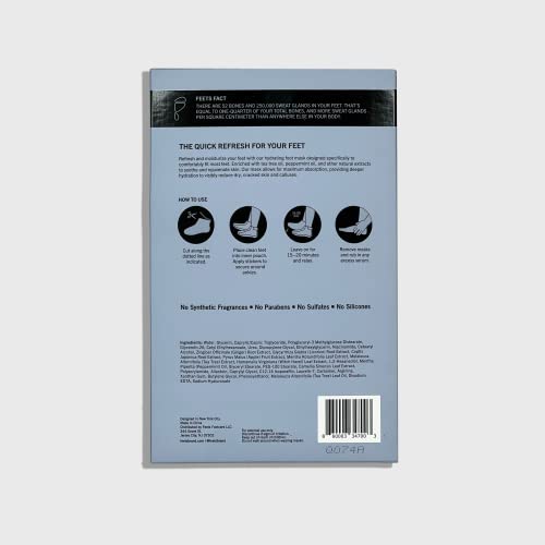 Hydrating Foot Mask with Tea Tree and Peppermint (3-Pack) | Perfect for Men and Women | Deeply Moisturizes Full Foot and Heel | Ultra Hydrating | Soften Calluses, Nourish Heels, and Cool Feel