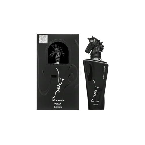 Lattafa for Unisex 3 Piece Eau de Parfum Gift Set (Bade'e Al Oud Oud for Glory + Maahir + Maahir Black Edition for Men) 3.4 Ounce/100 ml each
