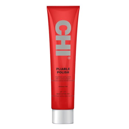 CHI Pliable Polish, Styling Paste For Versatile Styling With Movement & Definition, No Sticky Or Stiff Feel, Sulfate, Paraben, & Cruelty-Free, 3 Oz