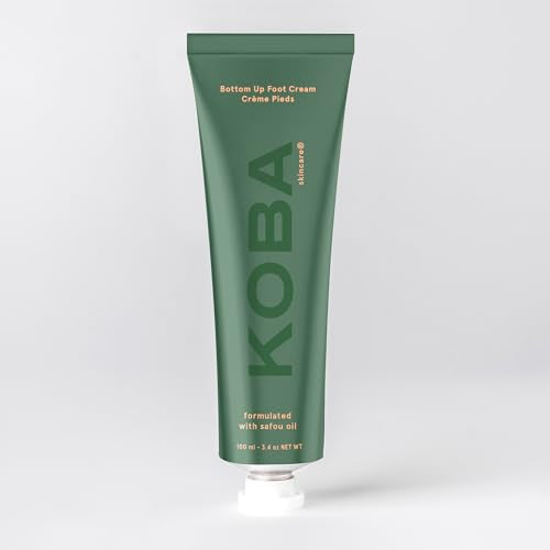 KOBA Bottom Up Foot Cream - Moisturizer for Women & Men - Hydrating - Normal to Very Dry Skin - Zesty, Woody, & Spicy Fragrance - Natural - Vegan - Shea Butter - Safou Oil - Sweet Almond Oil (100 ml)