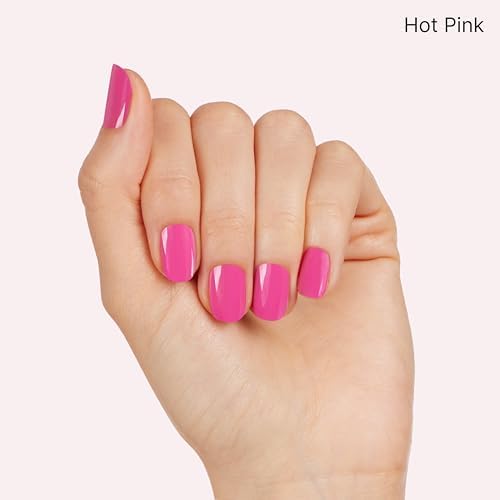 Dashing Diva Chromagic Gel Nail Strips - Pink Orbit - Easy UV Free, Chip Resistant, Long Lasting Gel Nail Stickers and Chrome Powder