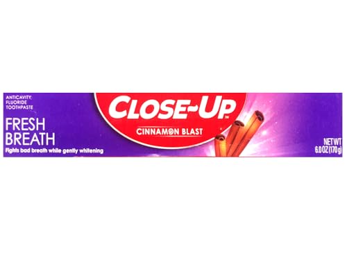Close-Up Cinnamon Anticavity Flouride Toothpaste 6 Ounce (Pack of 6)