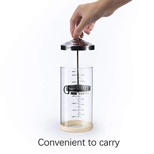 Gusnilo Barbicide Jar 30 Oz with Stainless Steel Tray, Barber Sanitizing Jar, Salon Disinfectant Jar for Nail Tools, Hair Salon,Spa