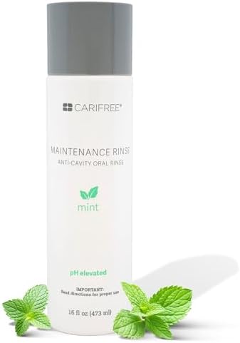CariFree Maintenance Rinse, Mint Flavored, Anti-Cavity Fluoride Mouthwash, Dentist Recommended, Prevents Oral Decay, Freshens Breath, Alcohol-Free, Neutralizes pH (Previously CTx3)
