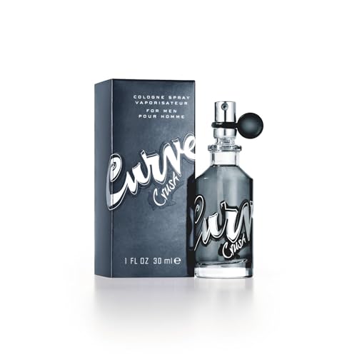 Curve Men's Cologne Fragrance Spray, Casual Day or Night Scent, Crush, 1.0 fl oz