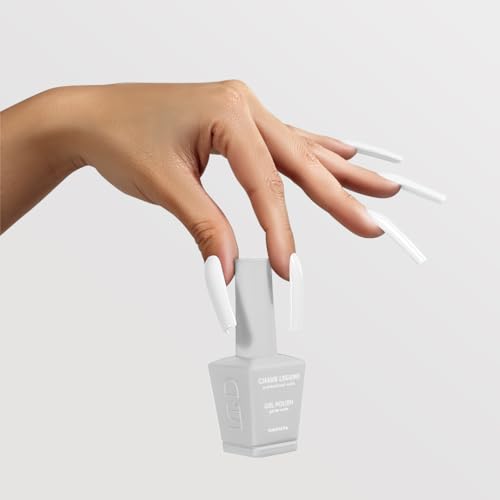 Chaun Legend UV Gel Nail Polish, 0.5 Ounce Long Lasting Salon Quality, Bubble Free Professional Manicures, Quick Dry High Shine, Lactose Intolerant LG5001 (sheer milky white finish)
