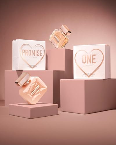 Jennifer Lopez Promise Perfume, Eau De Parfum Spray with Special Edition Heart Acetate Sleeve, 3.4 Fl Oz (100 ml) Floral Woody Womens Perfume, Notes of Citrus, Amber, Dewy Honeysuckle