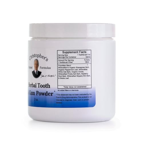 Christopher's Original Formulas Herbal Tooth & Gum Powder | Natural Oral Care Powder | Plant-Based Alternative to Toothpaste