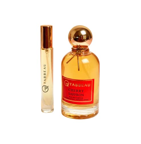 CHERRY SAFFRON Eau De Parfum| Handmade Fragrance Unisex for Women and Men|Clean & Natural Ingredients|Vegan based with notes of Pure Saffron & Cherry(TRAVEL SIZE 10 ML/0.33 OZ)