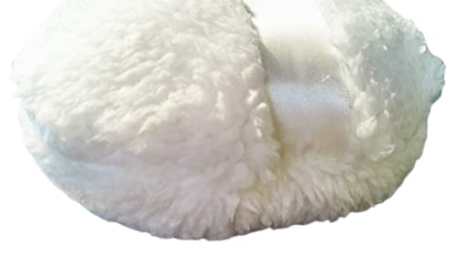 Large Fluffy Fleece Powder Puff for Dusting Powder 5-6 Inches