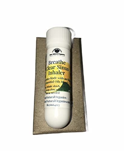 Breathe Clear Aromatherapy Sinus Inhaler With Essential Oil Pack of 2- Personal Diffuser Sniffer stick
