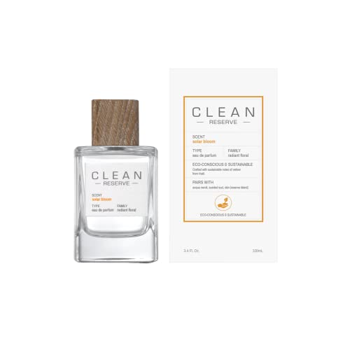 CLEAN RESERVE Solar Bloom Eau de Parfum, Eco-Conscious & Sustainable Spray Fragrance, Vegan, Phthalate-Free, & Paraben-Free