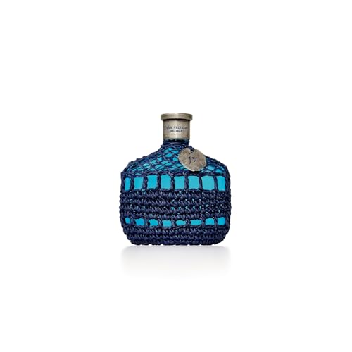 John Varvatos Men's Cologne, Artisan Blu Eau de Toilette EDT Spray, Marine Water Fougere Scent with Notes of Basil, Pine & Geranium