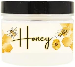 Body Powder for Women & Men Scented Honey Fragrance, Perfume Dusting Powder, Scented with Fragrance & Essential Oils, Talc-Free 8oz Container with Lid, Made in USA