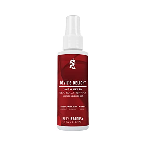 Billy Jealousy Sea Salt Spray, Texturizing and Volumizing Hair Spray for All Hair Types and Beard Lengths