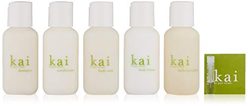 kai Bath And Shower Travel Set, TSA approved, vegan, cruelty free, made in the usa