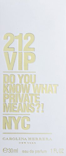 Carolina Herrera 212 Vip Fragrance For Women - Notes Of Passion Fruit, Intoxicating Rum And Benzoin - Seductive And Magnetic - Sweet Yet Woody Combination - Suitable For Night Use - Edp Spray - 1 Oz