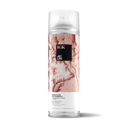 IGK JET LAG Invisible Dry Shampoo | Weightless + Refresh Style | Vegan + Cruelty Free |