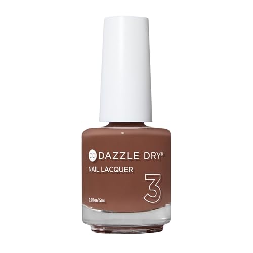 Dazzle Dry Nail Lacquer (Step 3) - Toffee Crunch - A sheer warm mocha. Jelly. Sheer. (0.5 fl oz)