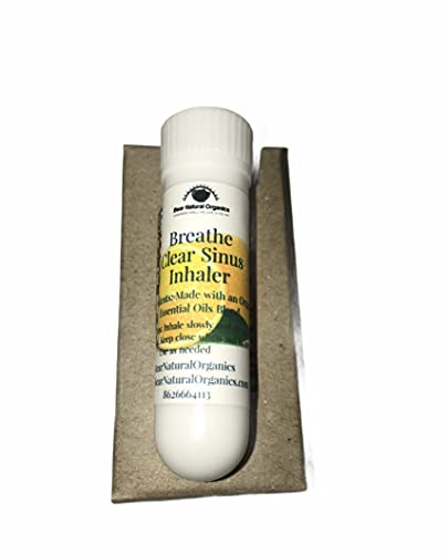 Breathe Clear Aromatherapy Sinus Inhaler With Essential Oil Pack of 2- Personal Diffuser Sniffer stick