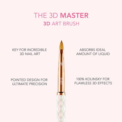 Kiara Sky 3D Nail Art Brush | 100% Kolinsky