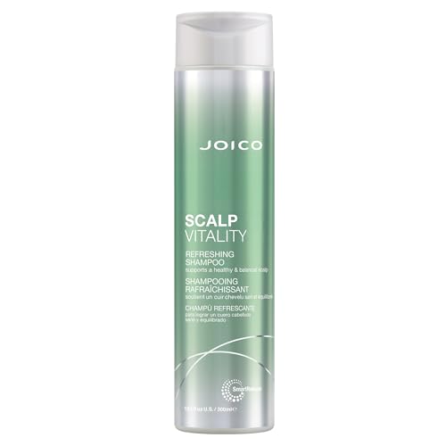 Joico Scalp Vitality Refreshing Shampoo | Supports A Healthy & Balanced Scalp | For Dry, Oily and Itchy Scalp | Leaves Scalp Replenished & Calm | Removes Flakes & Reduces Irritation | 10.1 Fl Oz