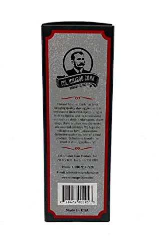 Colonel Ichabod Conk Bay Rum After Shave Cologne 4 Fl. Oz. Glass Bottle