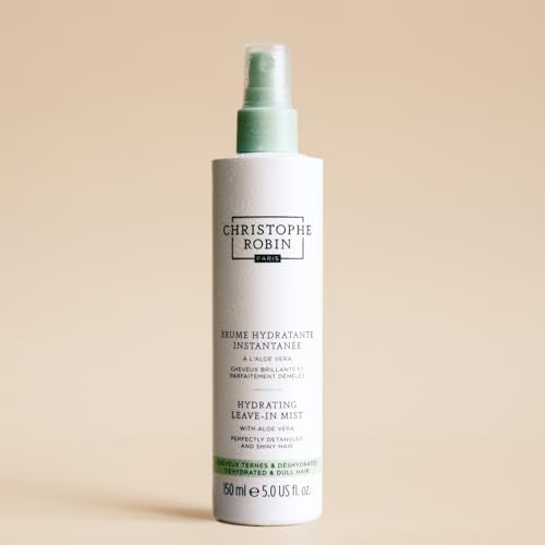 Christophe Robin Hydrating Leave-In Mist With Aloe Vera for Scalp and Hair - Detangles and Conditions 5 fl. oz