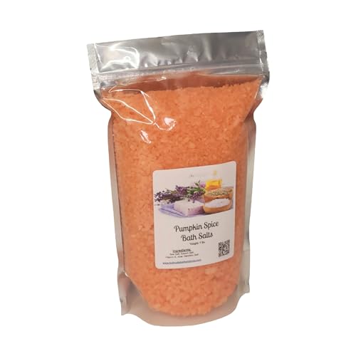 Bath Salts | 20lbs Bulk Bag/Box (320 oz.) | Pumpkin Spice Scent | Epsom Salt | Sea Salt | Wholesale | Bathing | Body Care | Beauty | Relaxation | Spa | Pedicure | Manicure