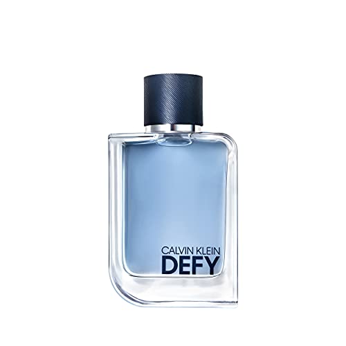 Calvin Klein Defy Eau de Toilette – Woody Men's Cologne – With Notes of Bergamot Oil, Lavender Absolute & Vetiver Oil – Long Lasting Fragrance