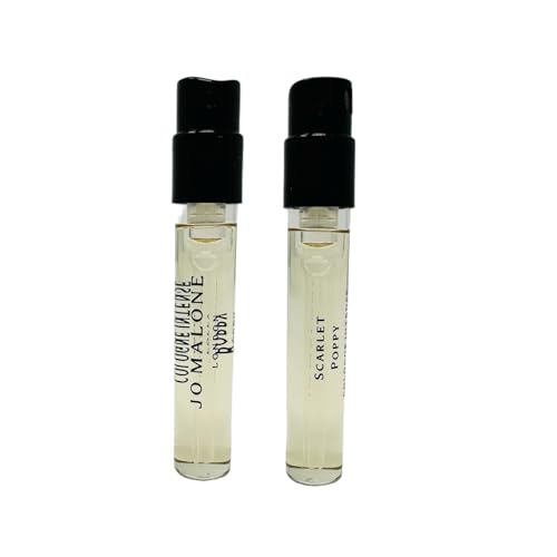 Jo Malone Set of 2 London Scarlet Poppy Cologne Intense Sample Vial .05oz/ 1.5ml each
