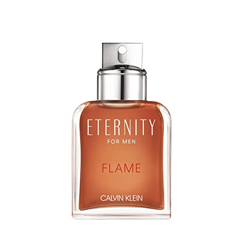 Calvin Klein Eternity Flame Eau De Toilette for Men - With Notes of Amber & LeatherLong Lasting Fragrance 3.4 Fl. Oz