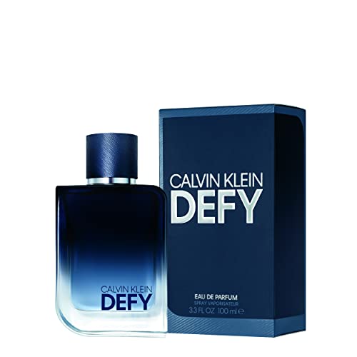 Calvin Klein Defy Eau de Parfum – Woody & Leathery Men’s Cologne – With Notes of Mandarin Oil, Leather Accord & Vetiver – Long Lasting Fragrance