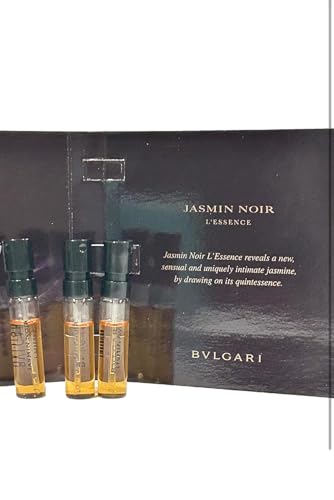 BVLGARI Jasmin Noir L'essence Perfume Sample vial WOMEN Vials 1.5 ml / 0.05 Fl Oz Pack of 3