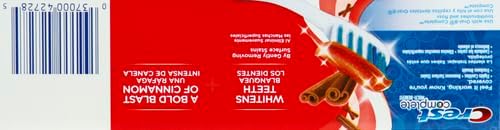 Crest Whitening Expressions Fluoride Anticavity Toothpaste, Cinnamon Rush, 6 oz