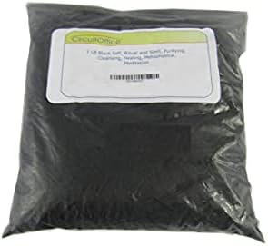 CircuitOffice 1 LB Black Salt, Ritual and Spell, Purifying, Cleansing, Healing, Metaphysical, Meditation and Wicca