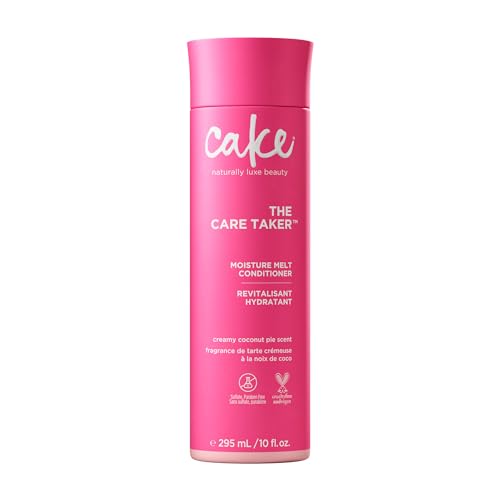 Cake Beauty Moisturizing Conditioner, The Care Taker – Hydrates and Replenishes Dry Hair – With Coconut Water, Hyaluronic Acid & Shea Butter - For All Hair Types - 296 ml