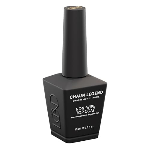 CHAUN LEGEND NON WIPE Top Coat | Intense Shine, Long-Lasting Non-Wipe Formula | 15ml