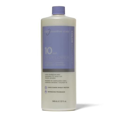 ion Sensitive Scalp 10 Volume Creme Developer, Ionic Buffers and Conditioning Protein to Help Scalp Sensitivity, 32 Ounce
