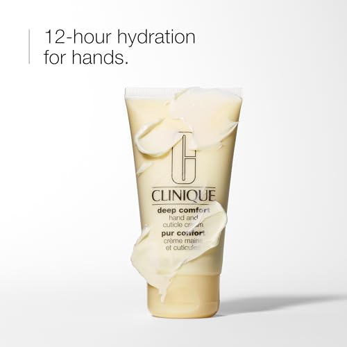 Clinique Daily Deep Comfort Hydrating Cuticle and Hand Cream With Hyaluronic Acid + Glycerin, 2.6 Fl Oz