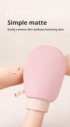CheekyGlo Exfoliating Glove, Deep Revive Glow Exfoliating Glove, Dual-Sided Body Scrub Mitt for Smooth Skin, Spa Quality Exfoliation, for All Skin Types (Black)